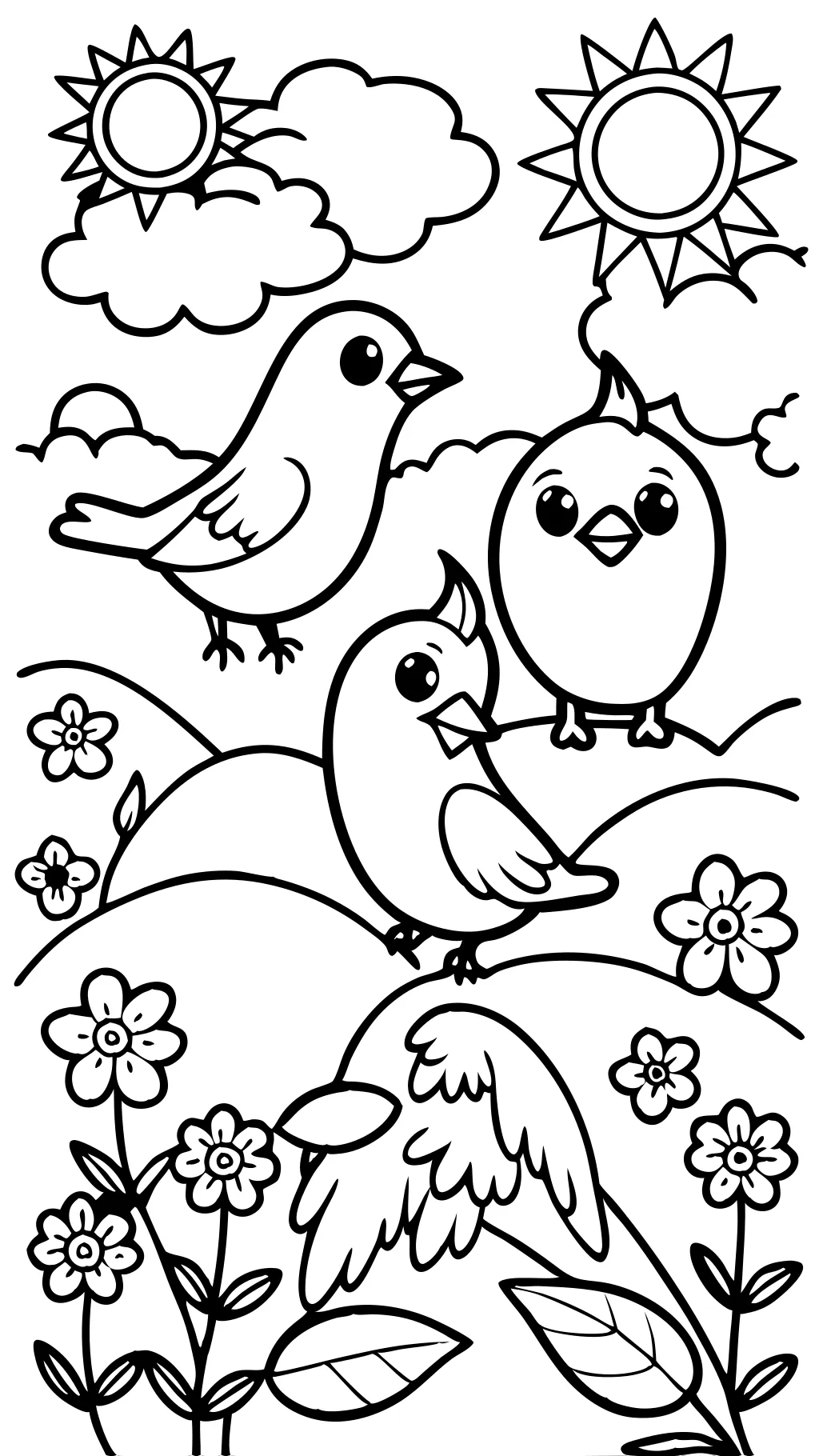 blue bird coloring pages